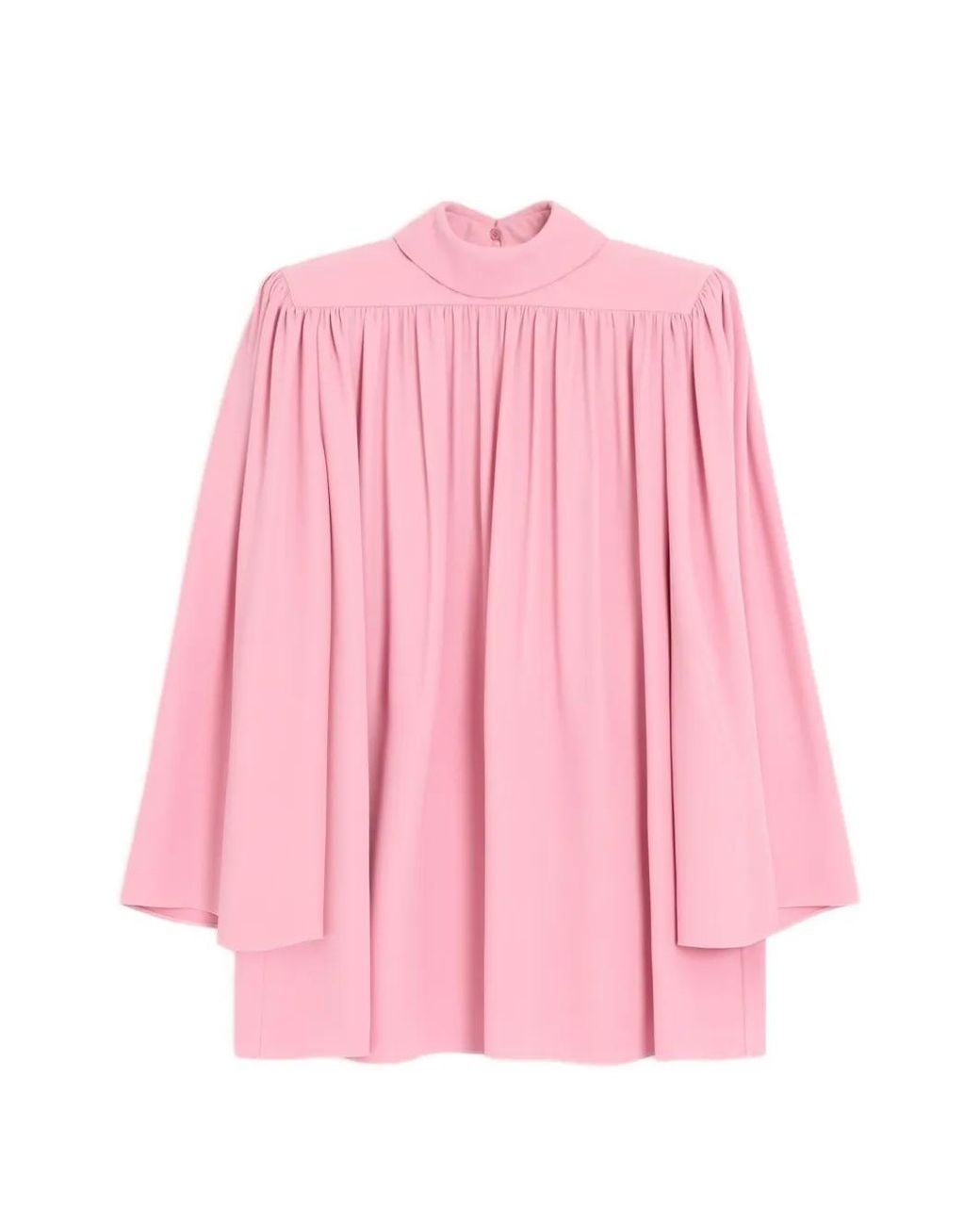 Valentino Garavani Pink Cady Couture Pleated Top