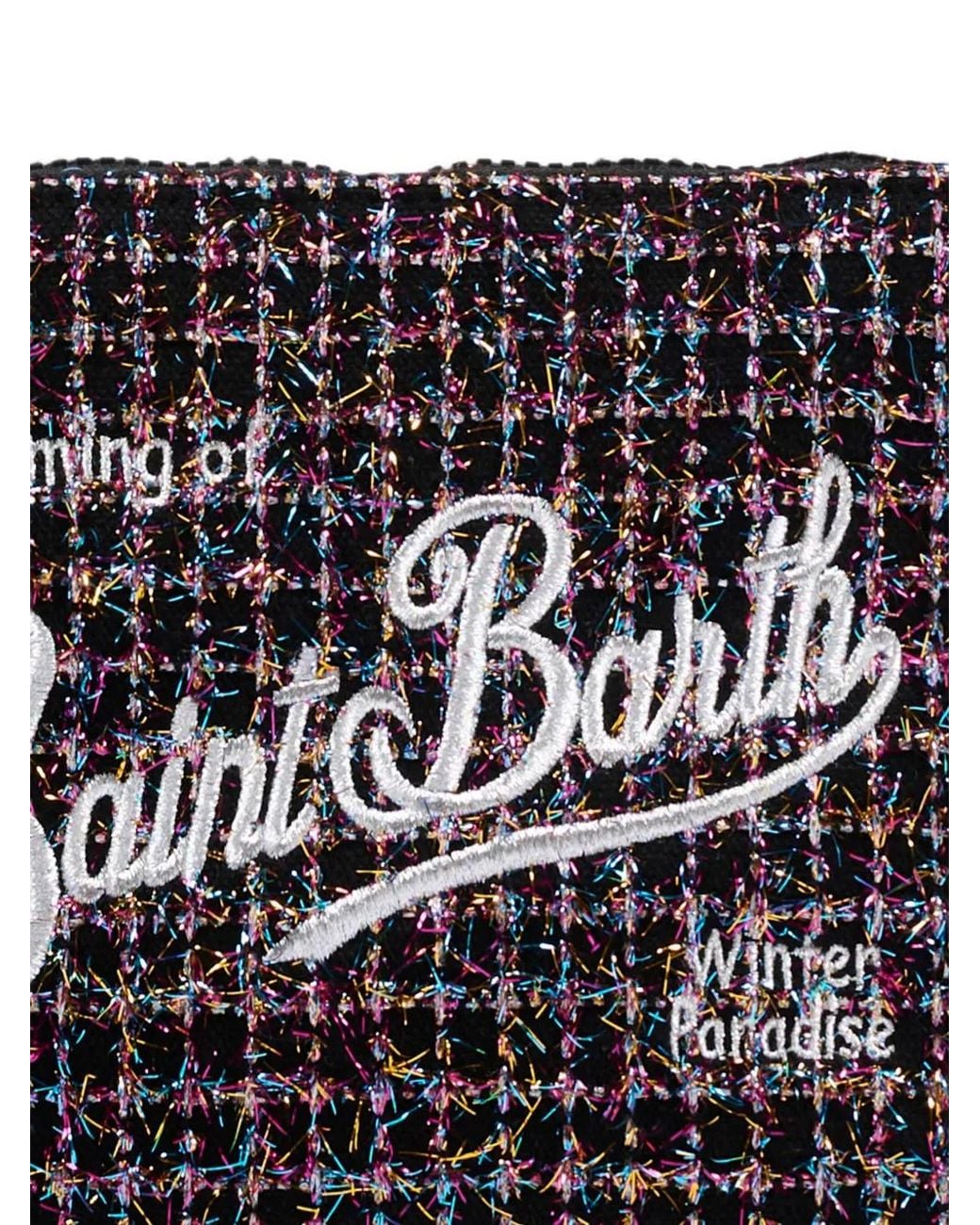 Mc2 Saint Barth Black Tweed Clutch Bag