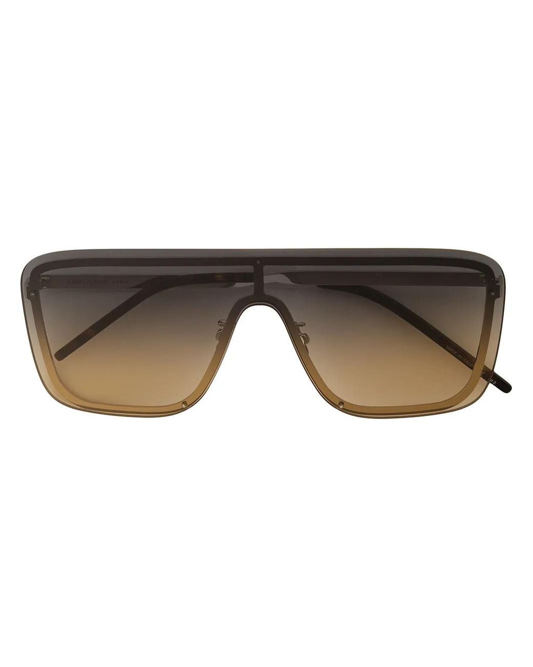 Saint Laurent Metallic Mask Lens-Frame Sunglasses