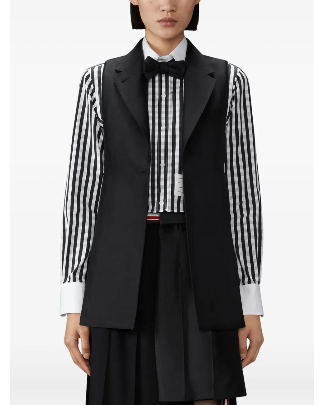 Thom Browne Black Cashmere Wool And Silk 2-In-1 Sportcoat