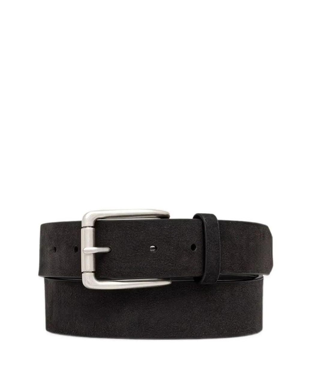 Marc O' Polo Black Enno Suede Buckle-Fastening Belt for men