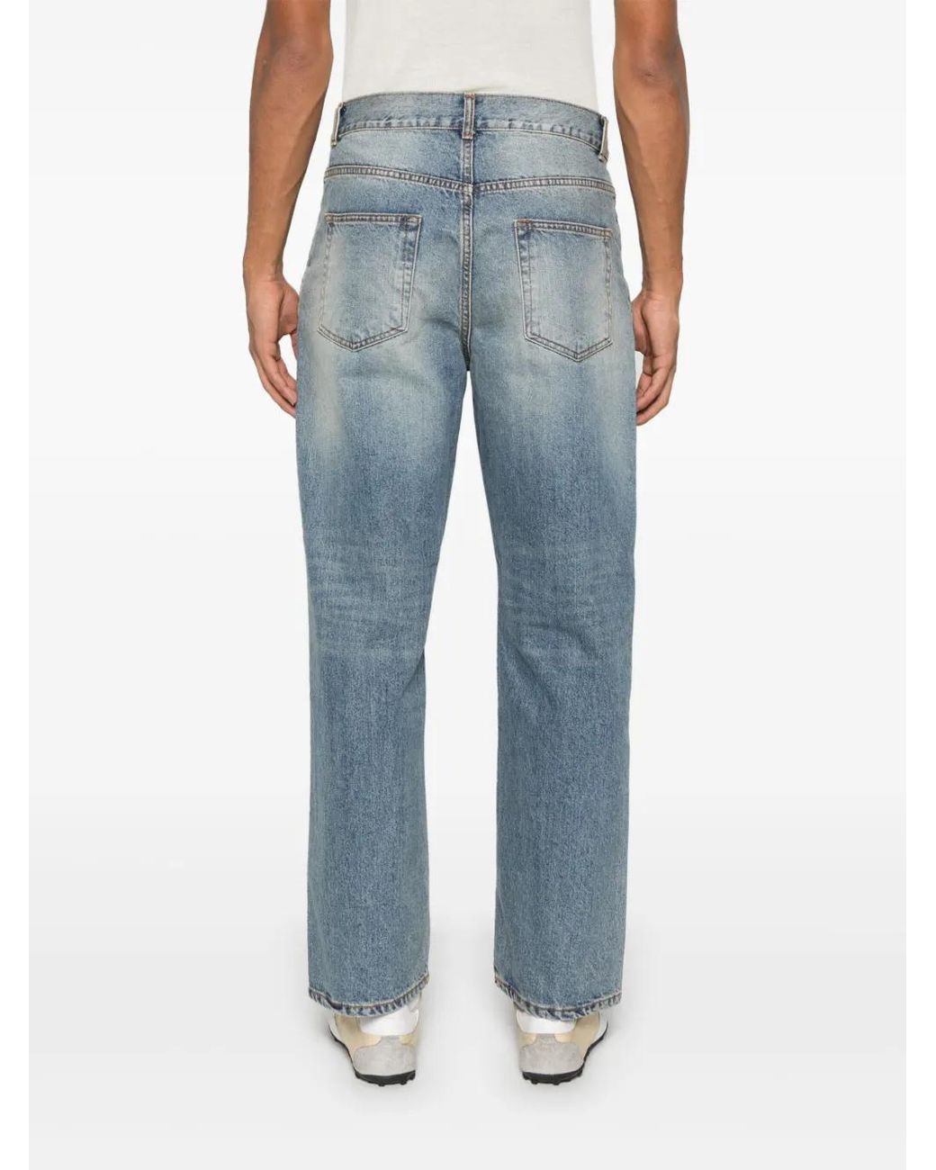TONYWACK Blue Straight-Leg Jeans for men