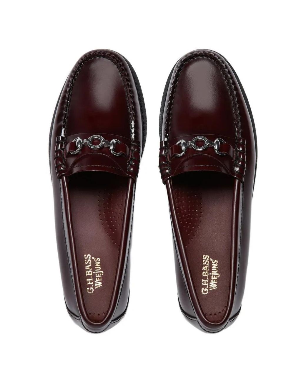 G.H.BASS White Weejuns Lianna Snaffle Loafers