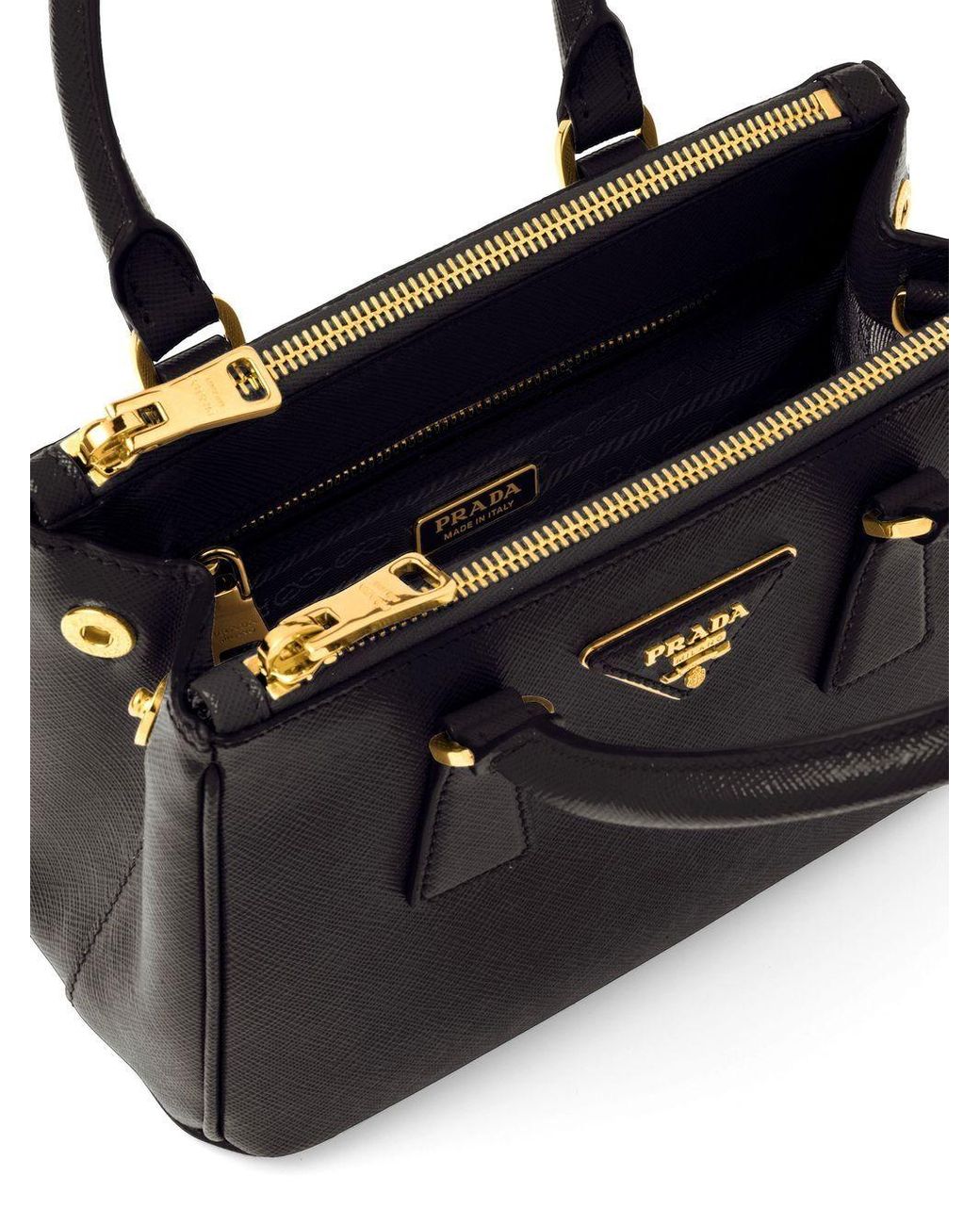 Prada - Galleria Saffiano Leather Mini-bag - Women - Calf Leather - OS - Gold