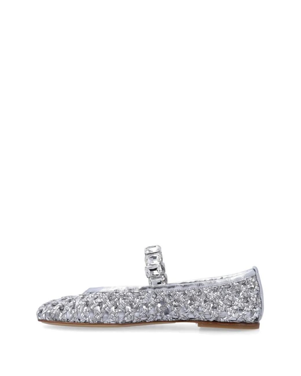 Casadei White Versilia Ballerina Shoes