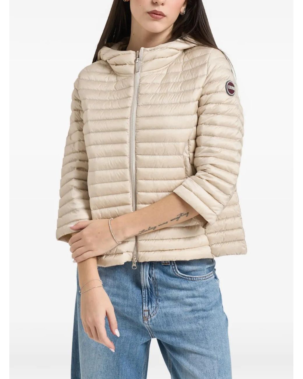 Colmar Blue Hooded Quilted Jacket