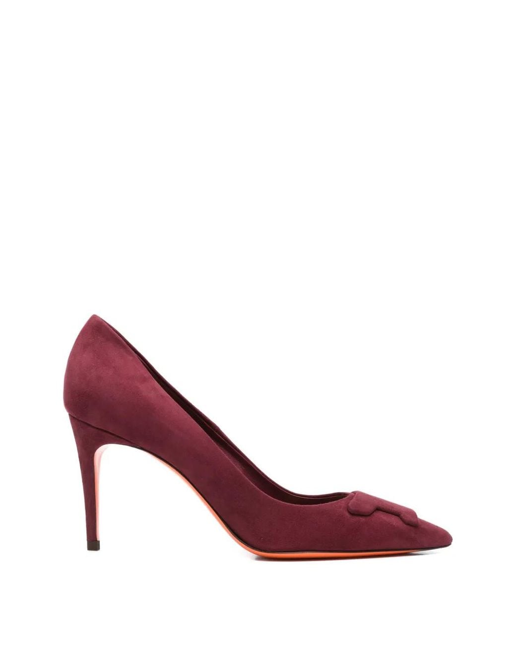 Zapatos De Tacón Con Puntera En Punta Santoni de color Red