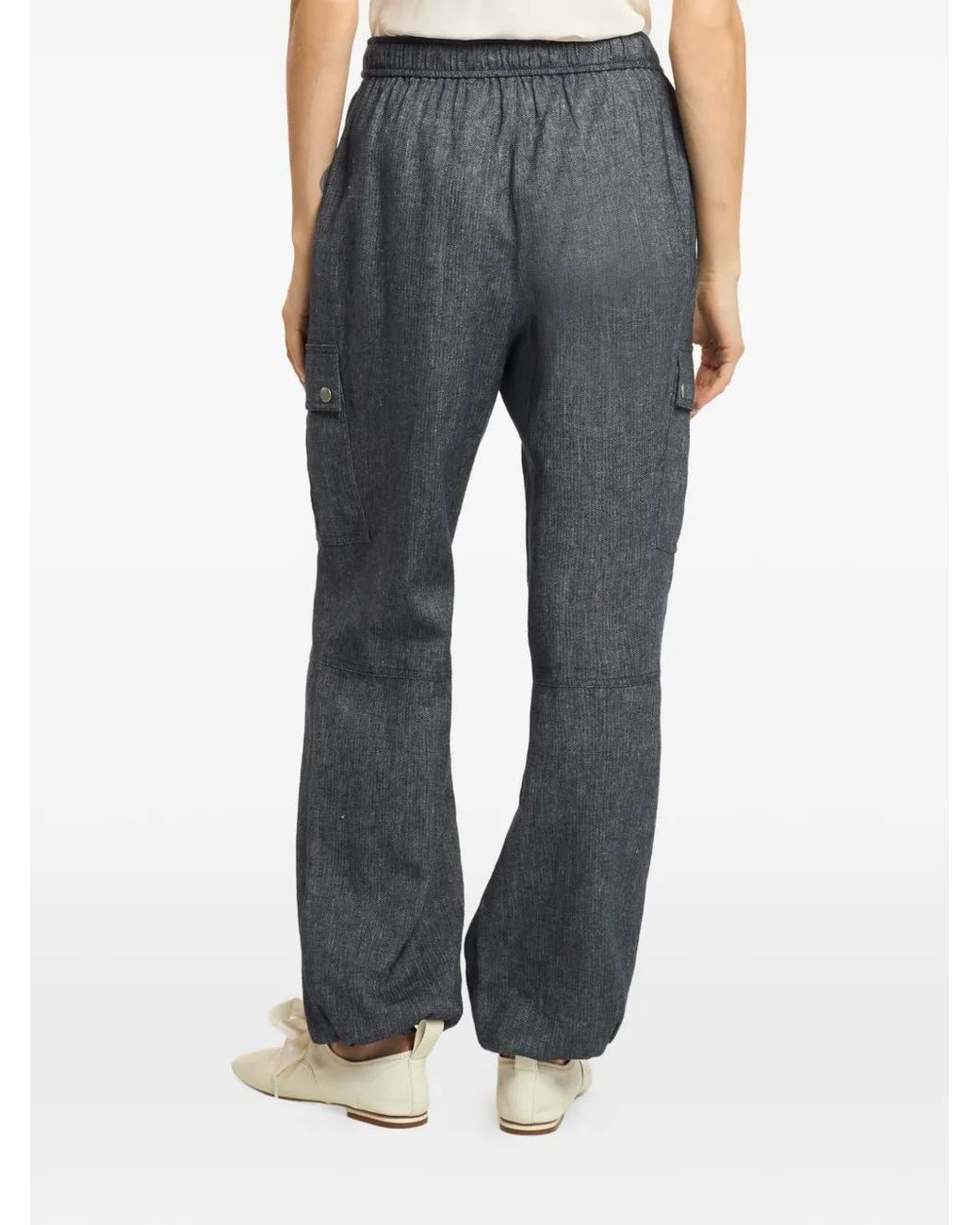 Cinq À Sept Gray Drawstring Cargo Pants