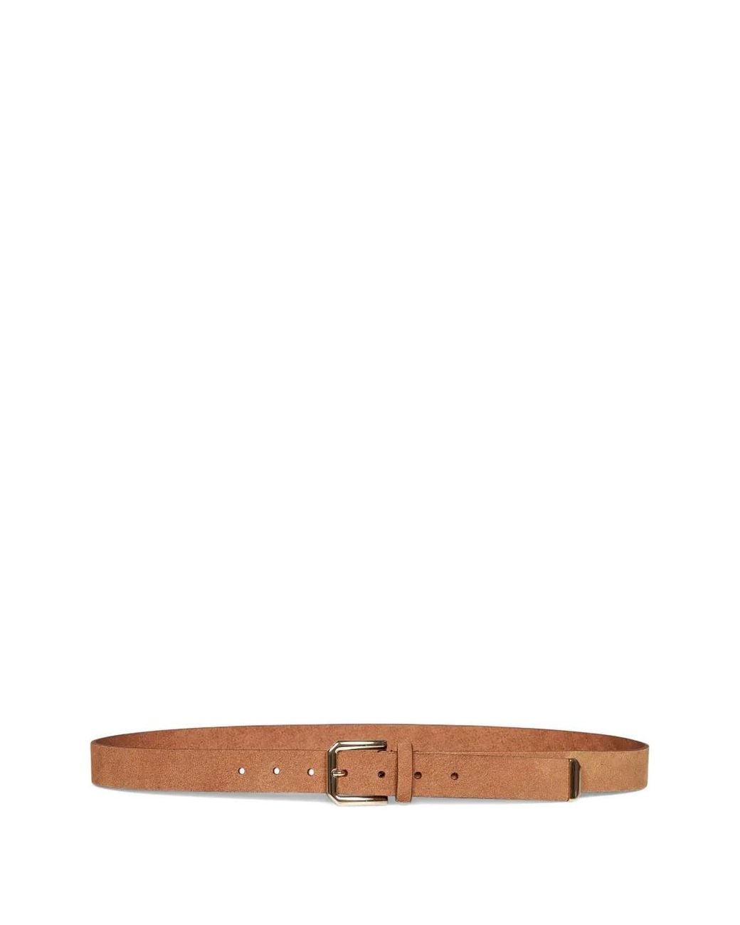 Brunello Cucinelli White Leather Buckle-fastening Belt for men