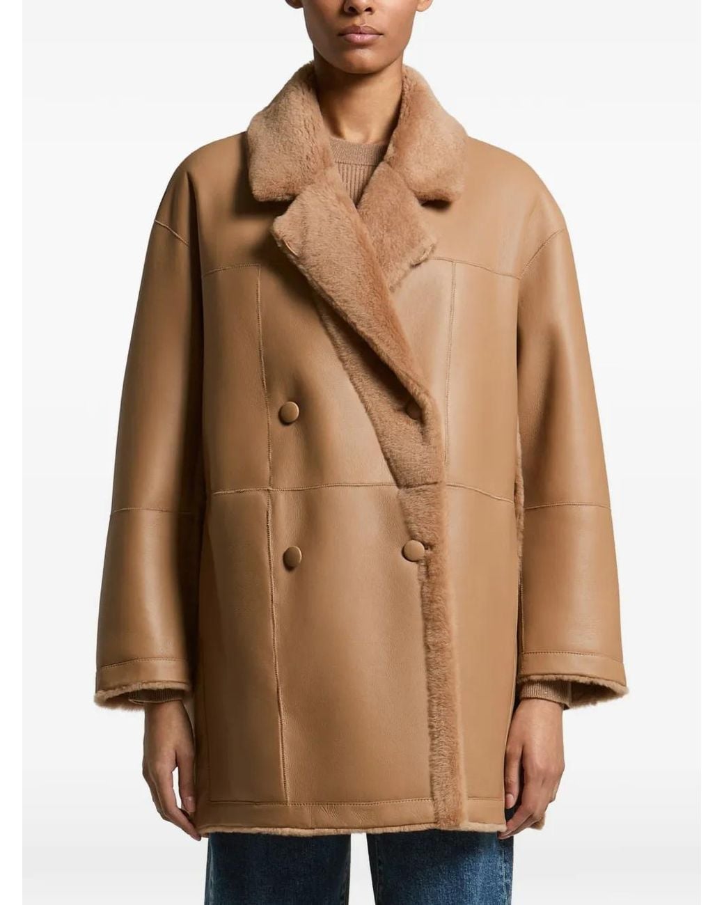 Peserico Brown Reversible Jacket