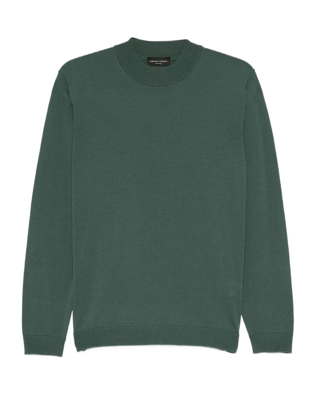 Roberto Collina Green Merino Wool Jumper for men
