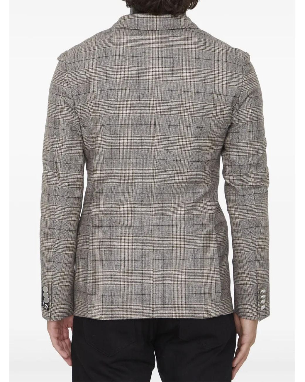 Tonello Gray Checked Blazer for men