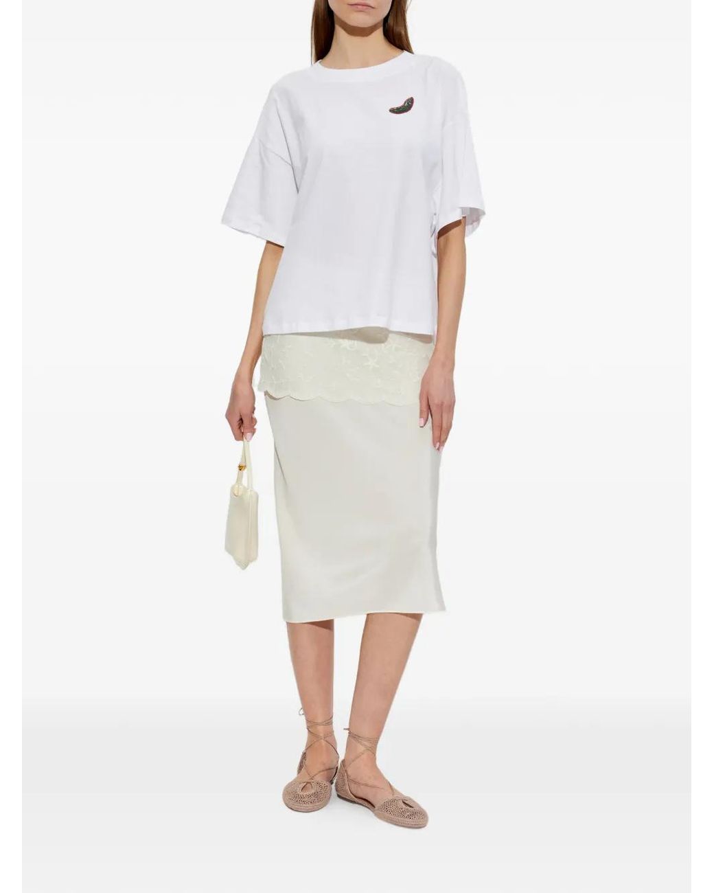 Hanro White Patch-Detail T-Shirt