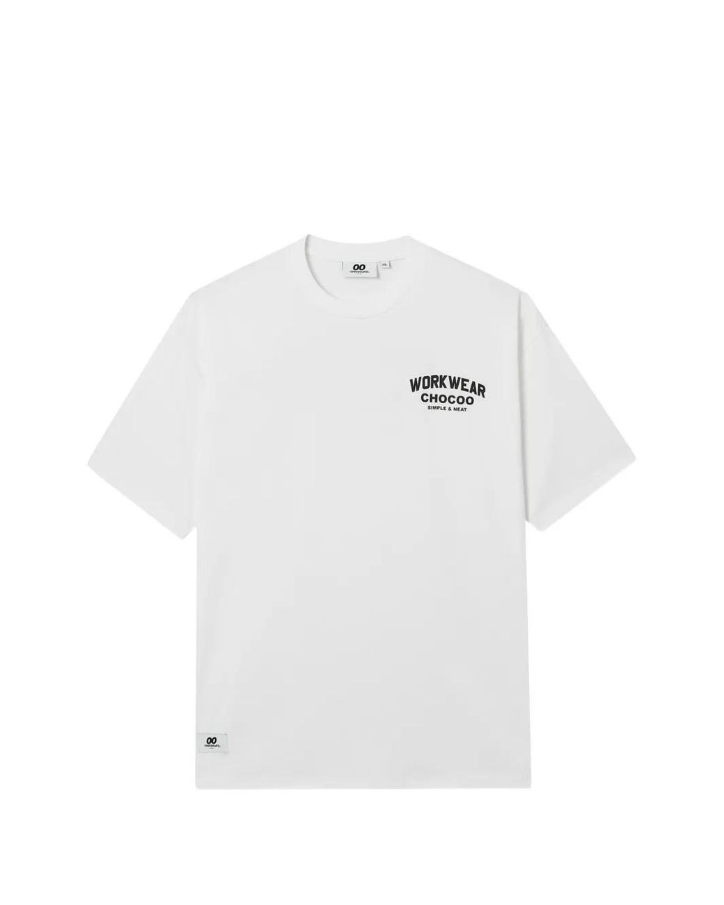 Chocoolate White Graphic Print T-Shirt for men