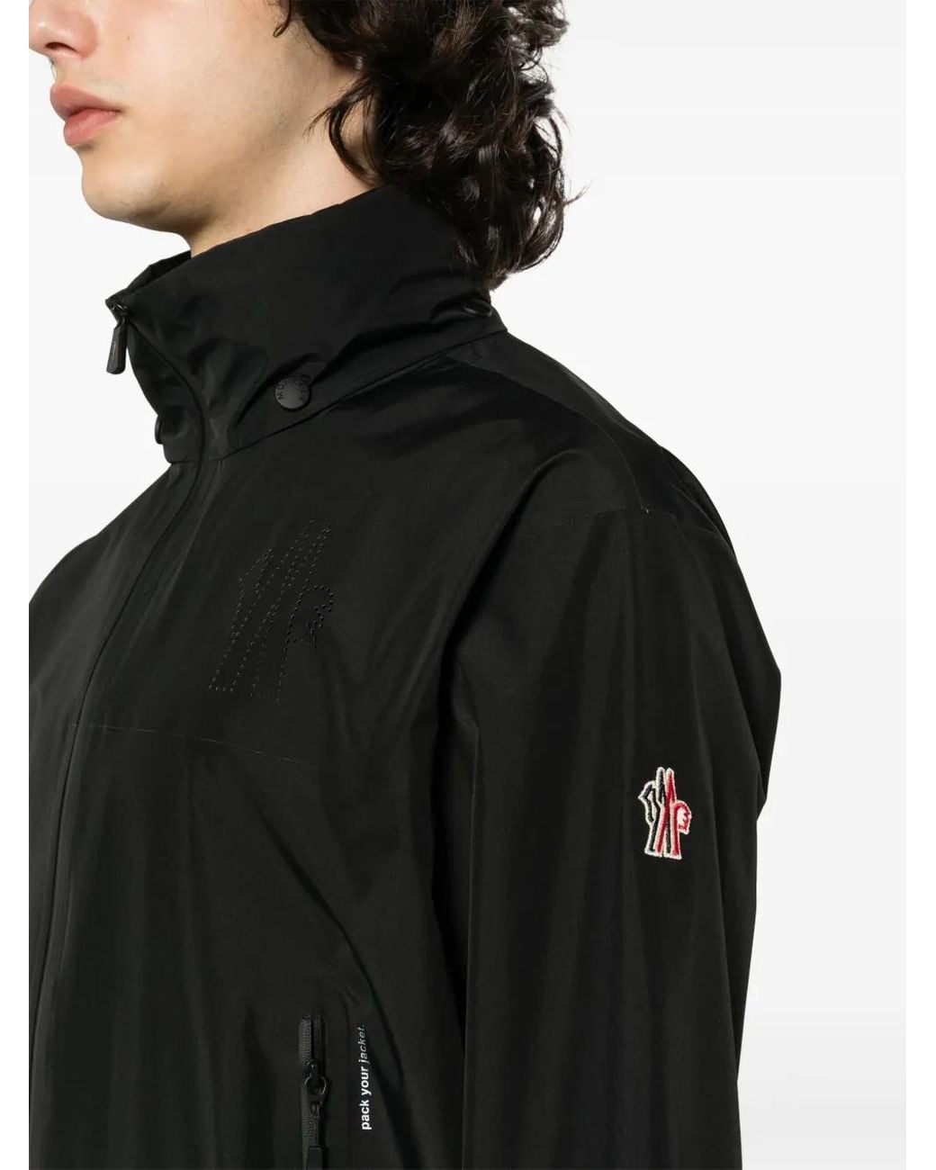 Moncler Black Veille Windbreaker for men