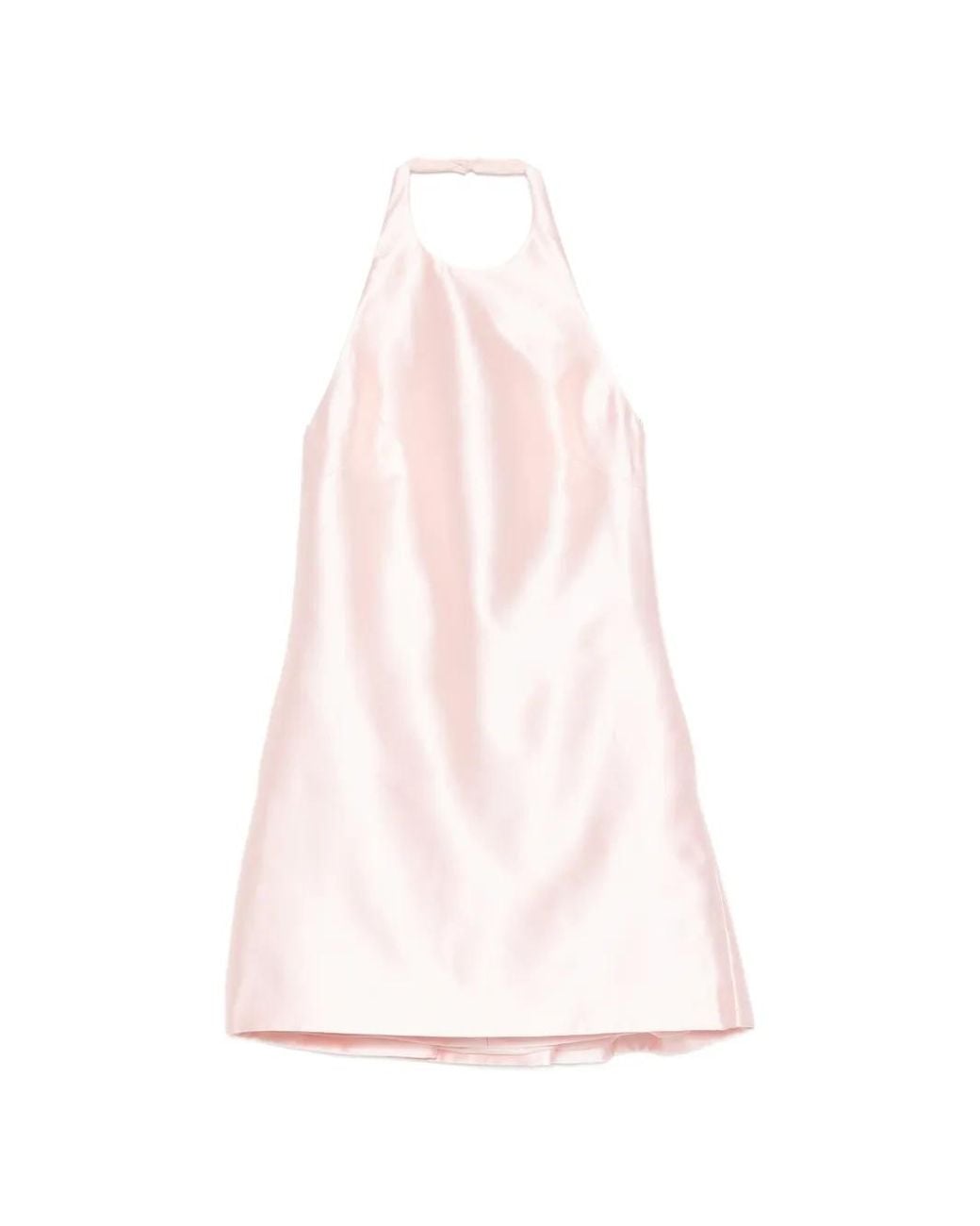 Self-Portrait Pink Halterneck Backless Mini Dress