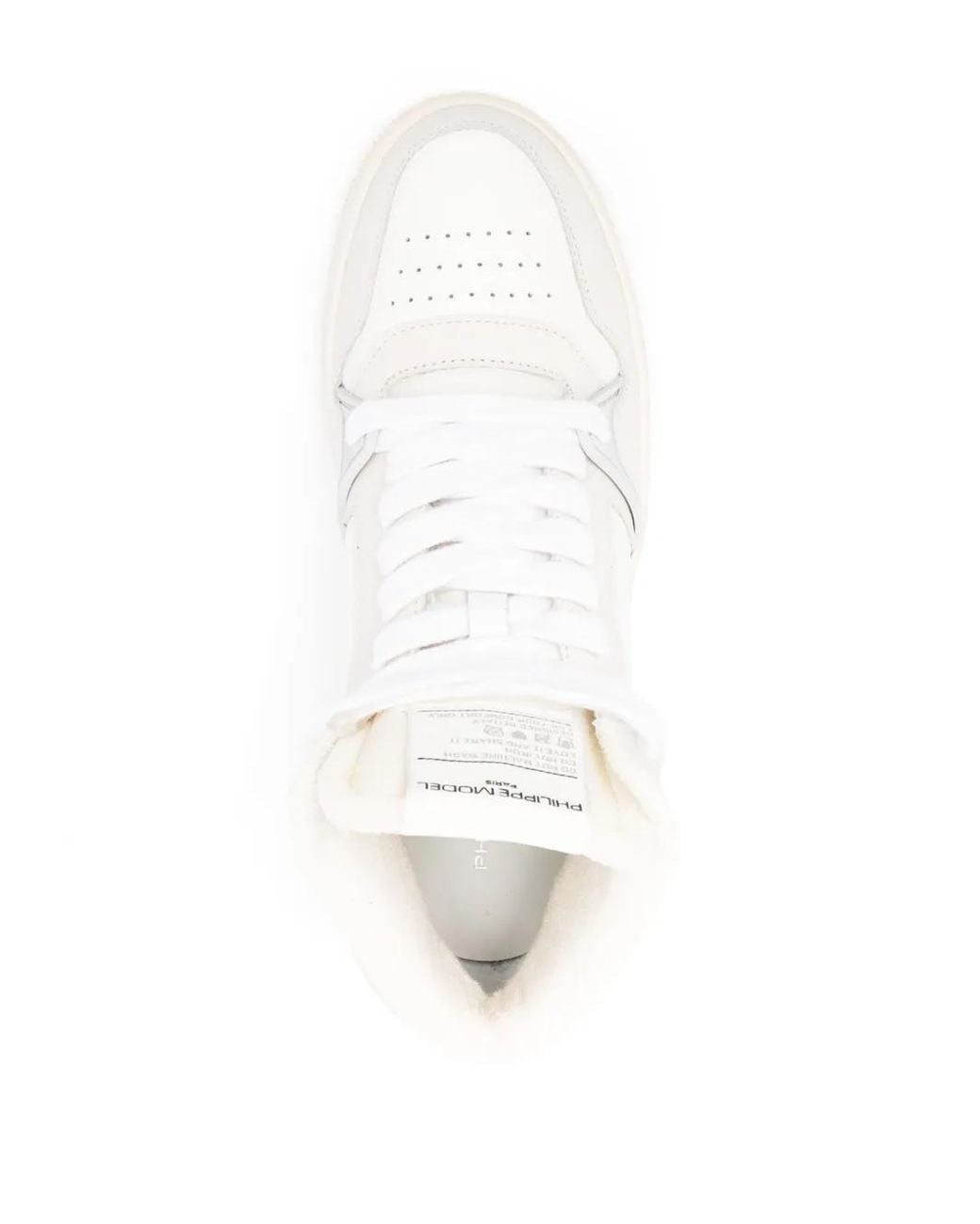Philippe Model White La Grande Lace-Up Sneakers