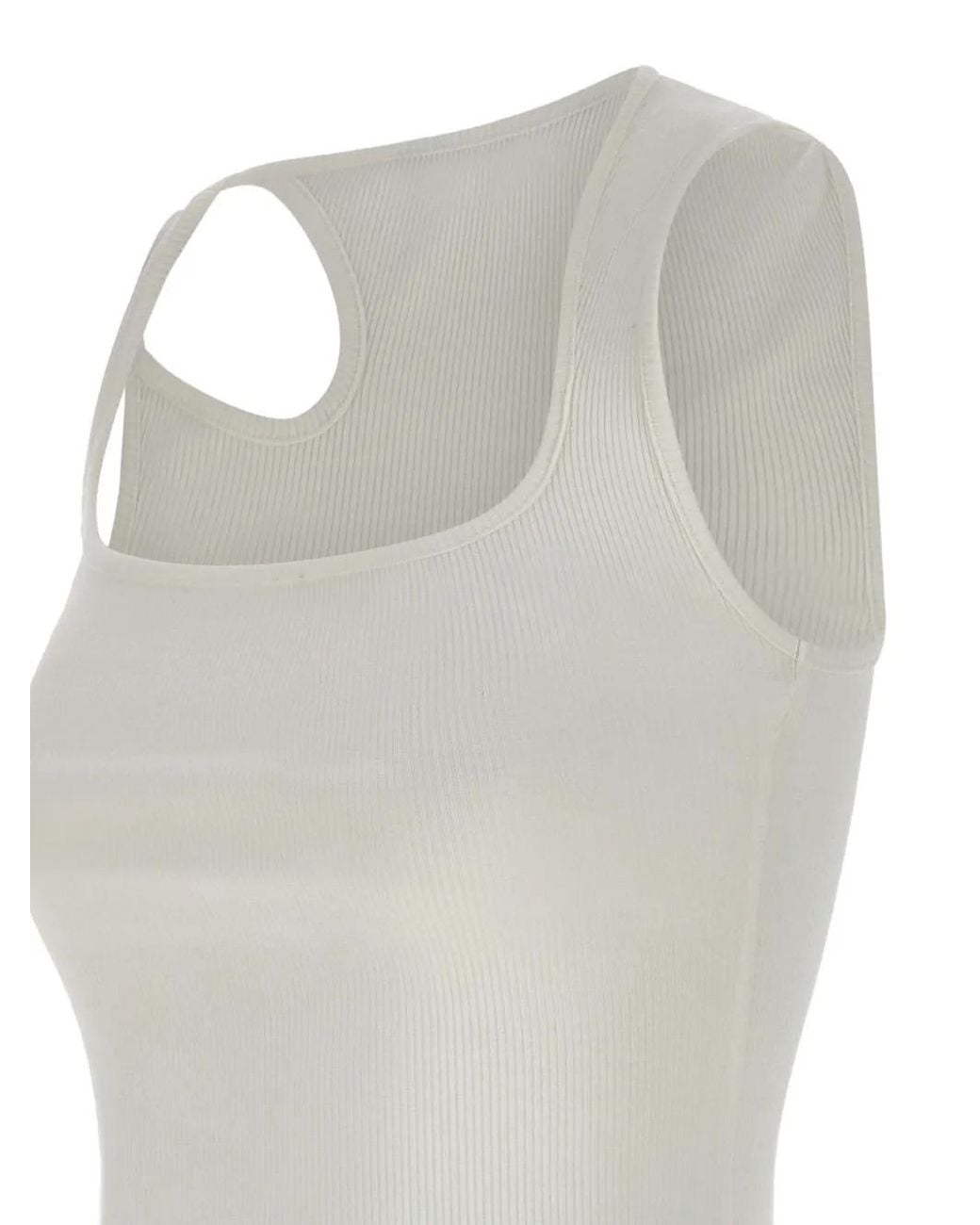 OTTOLINGER White Asymmetric Tank Top