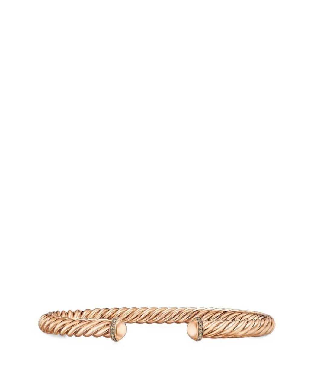 David Yurman Metallic Cable Diamond Bracelet for men