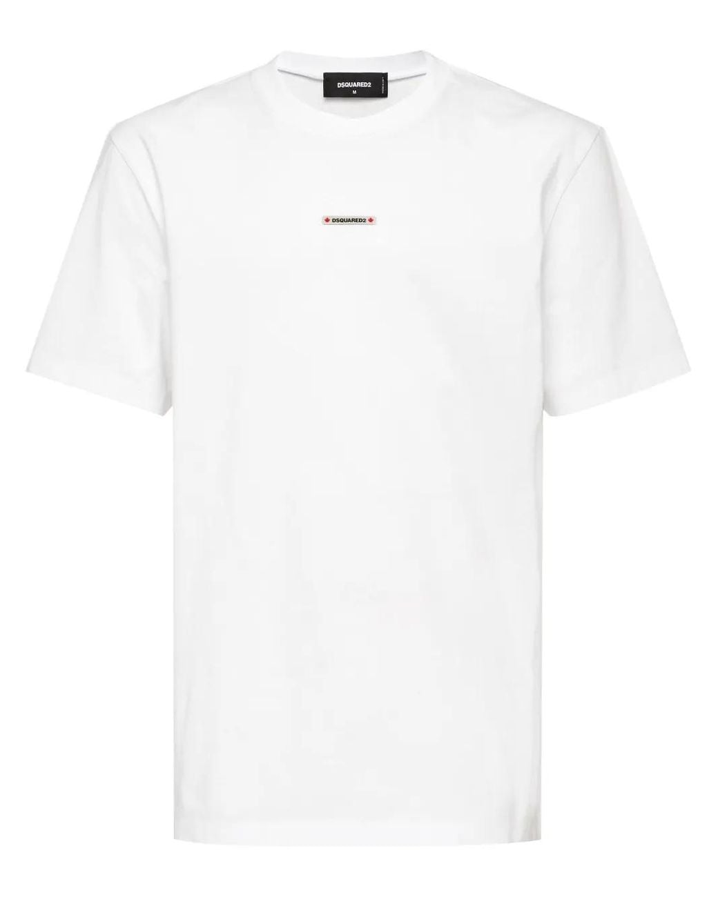 Camiseta Con Parche Del Logo DSquared² de hombre de color White