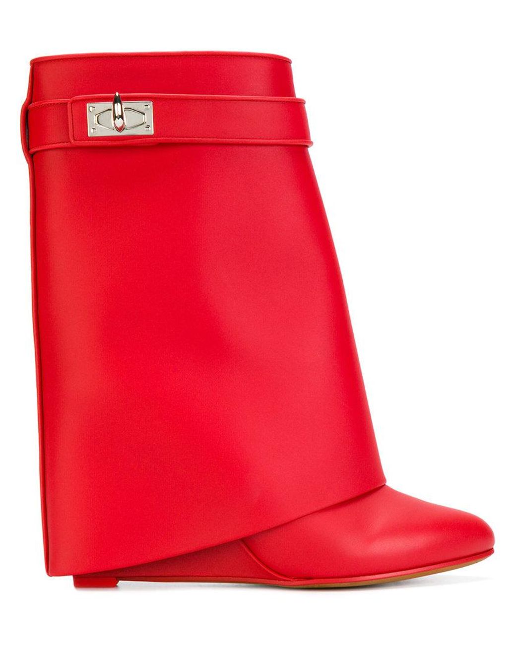 Givenchy Shark Lock Boots in Red Lyst