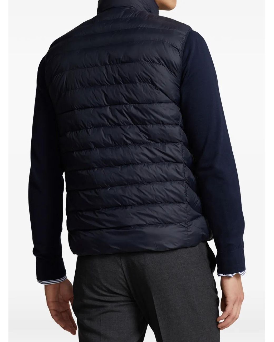 Polo Ralph Lauren Blue Logo Zip Waistcoat for men