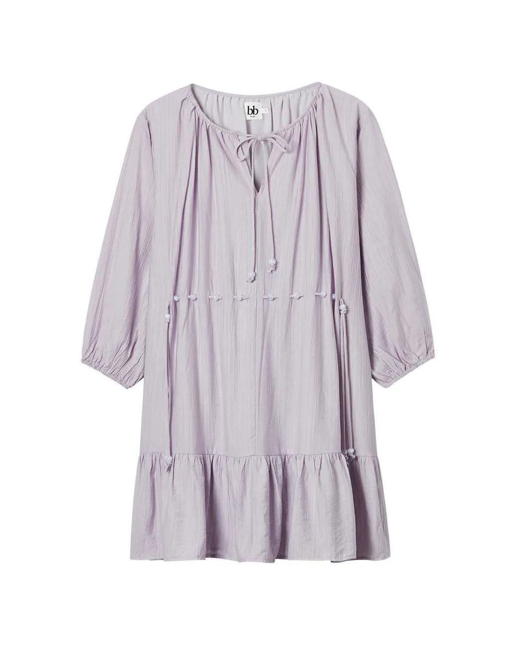 B+ AB Purple Tiered Dress