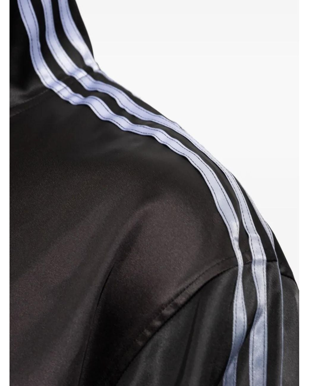 Y-3 Black Satin Gradient 3-Stripes Track Top for men