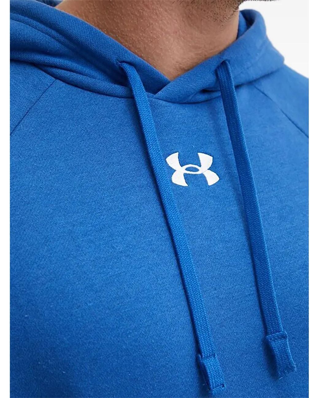 Under Armour Blue Ua Rival Hoodie for men