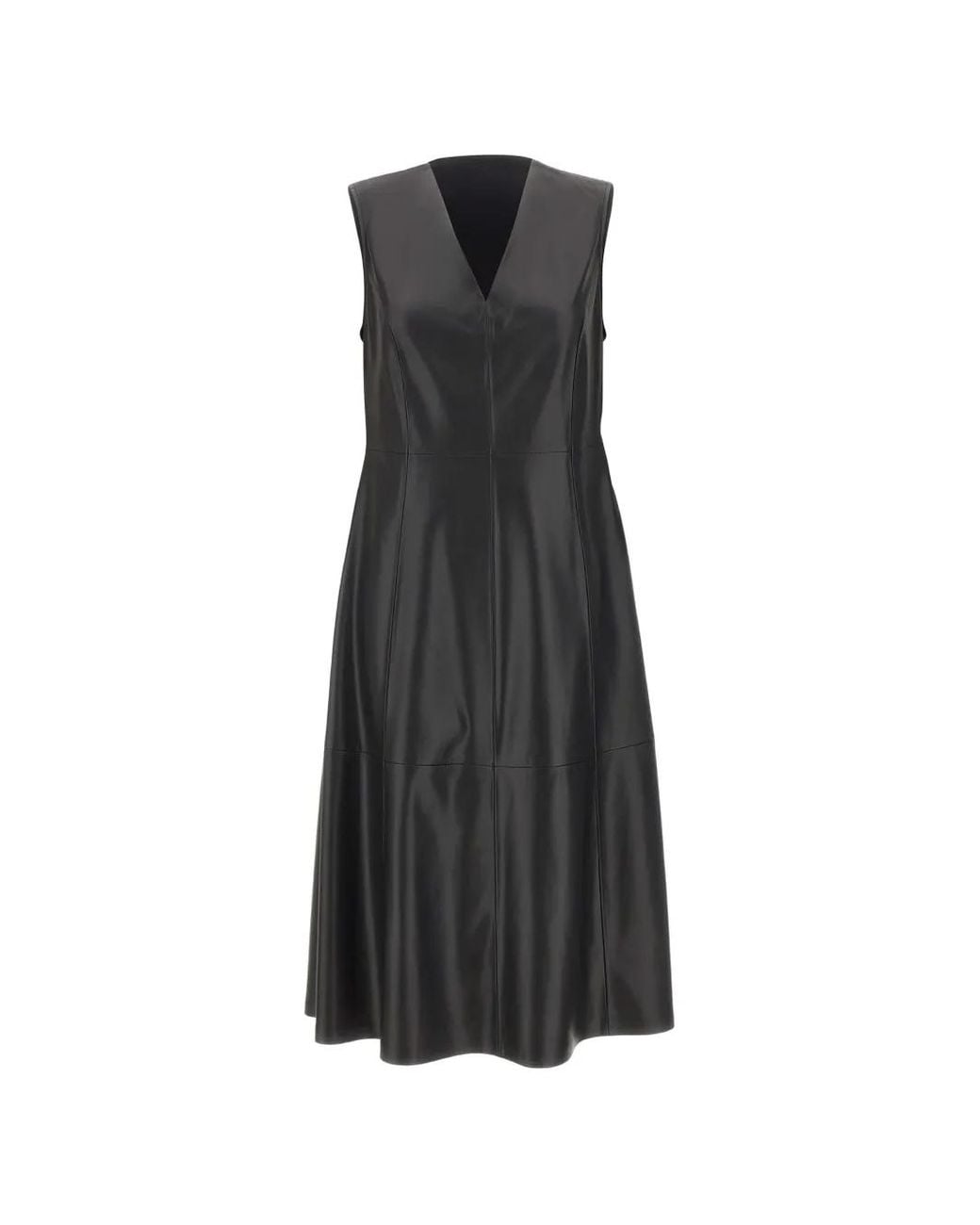 Elena Miro Black Sleeveless Midi Dress