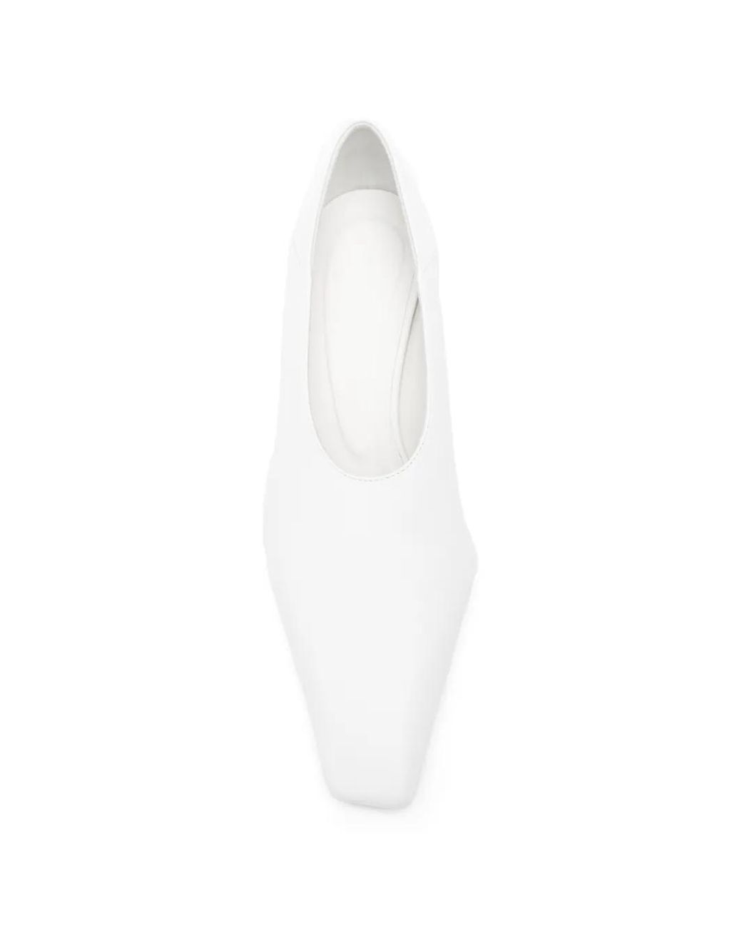 Sportmax White Escarpins À Bout Carré
