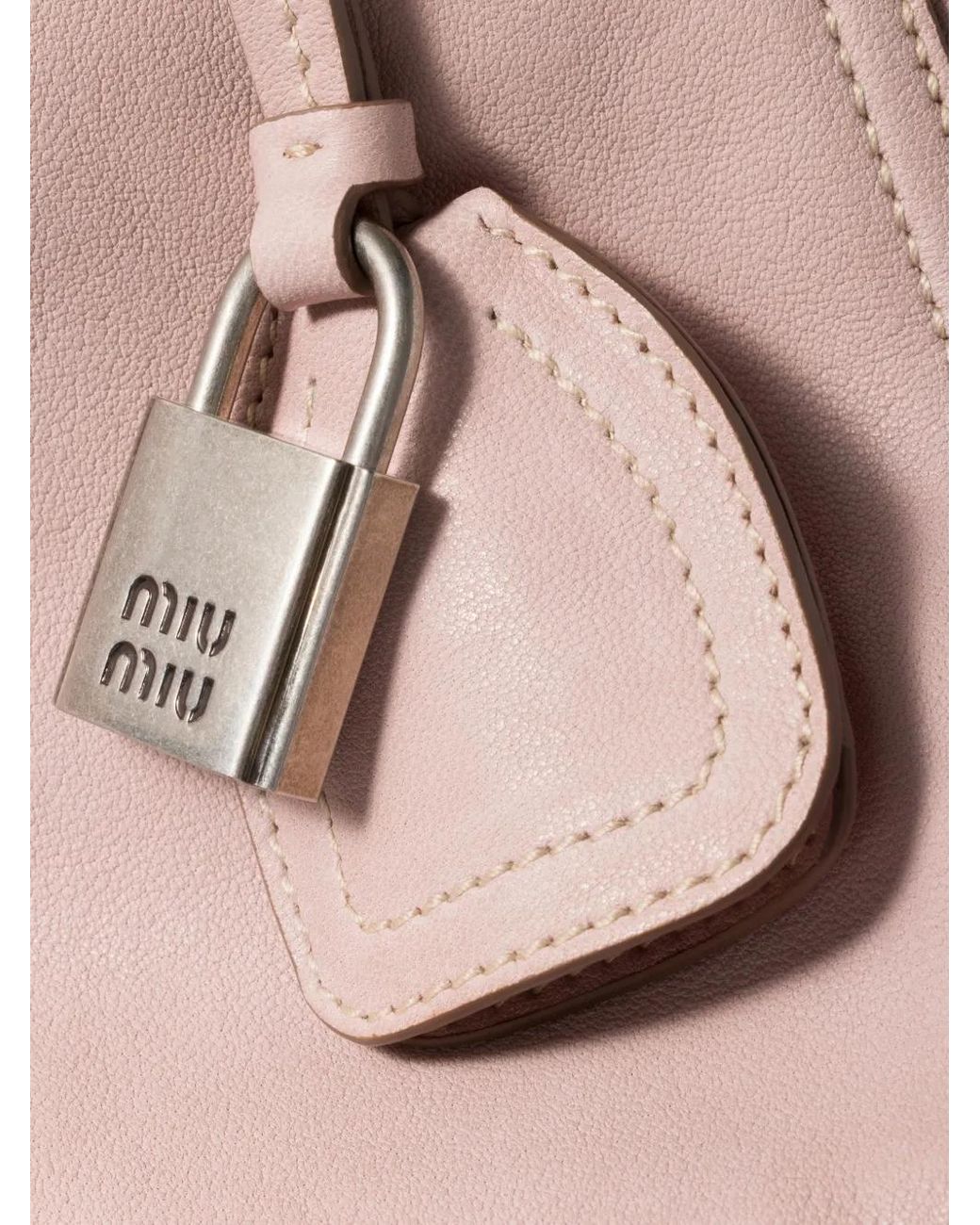 Miu Miu Pink Vivant Regular Leather Handbag