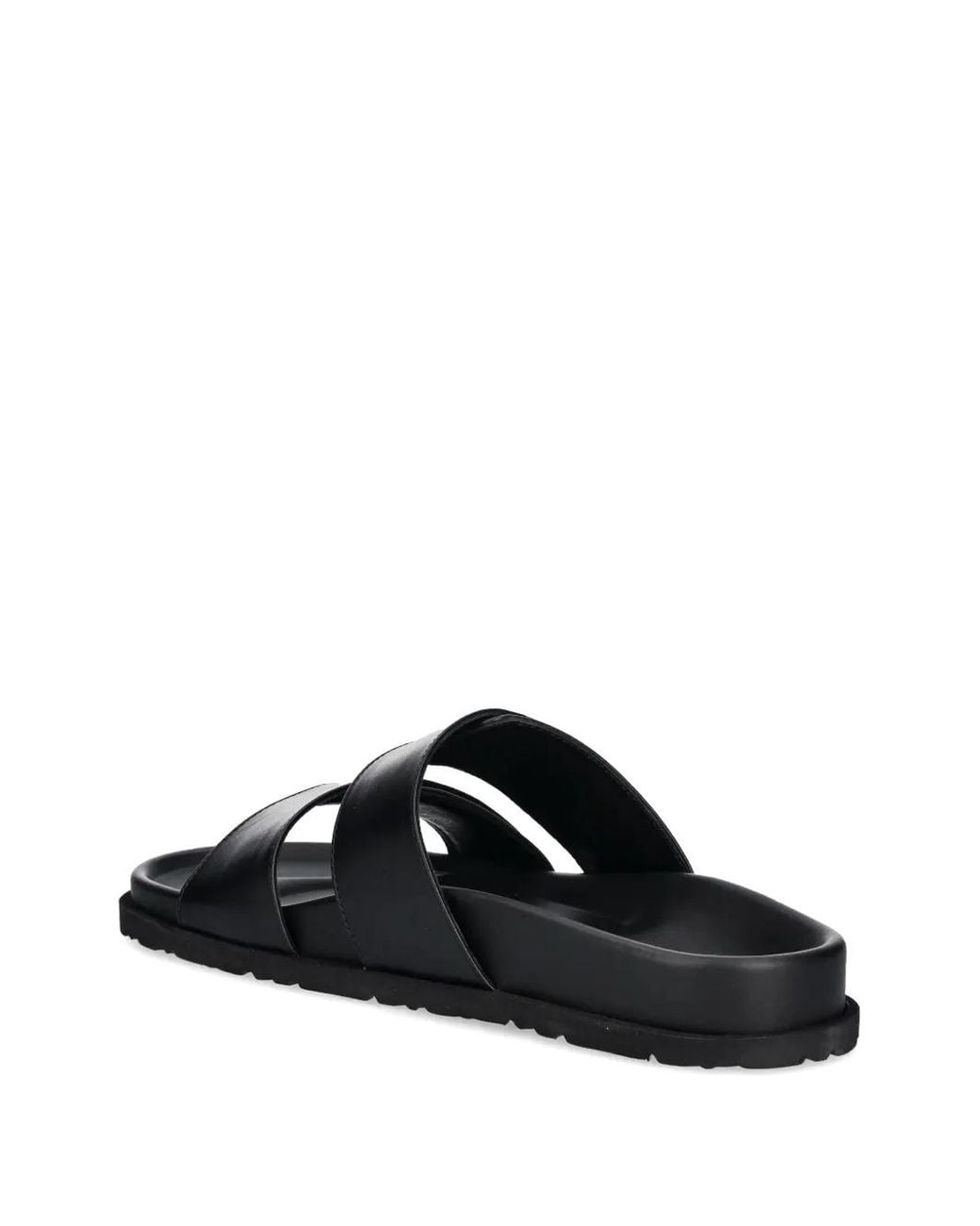 MSGM Black Flat Slides