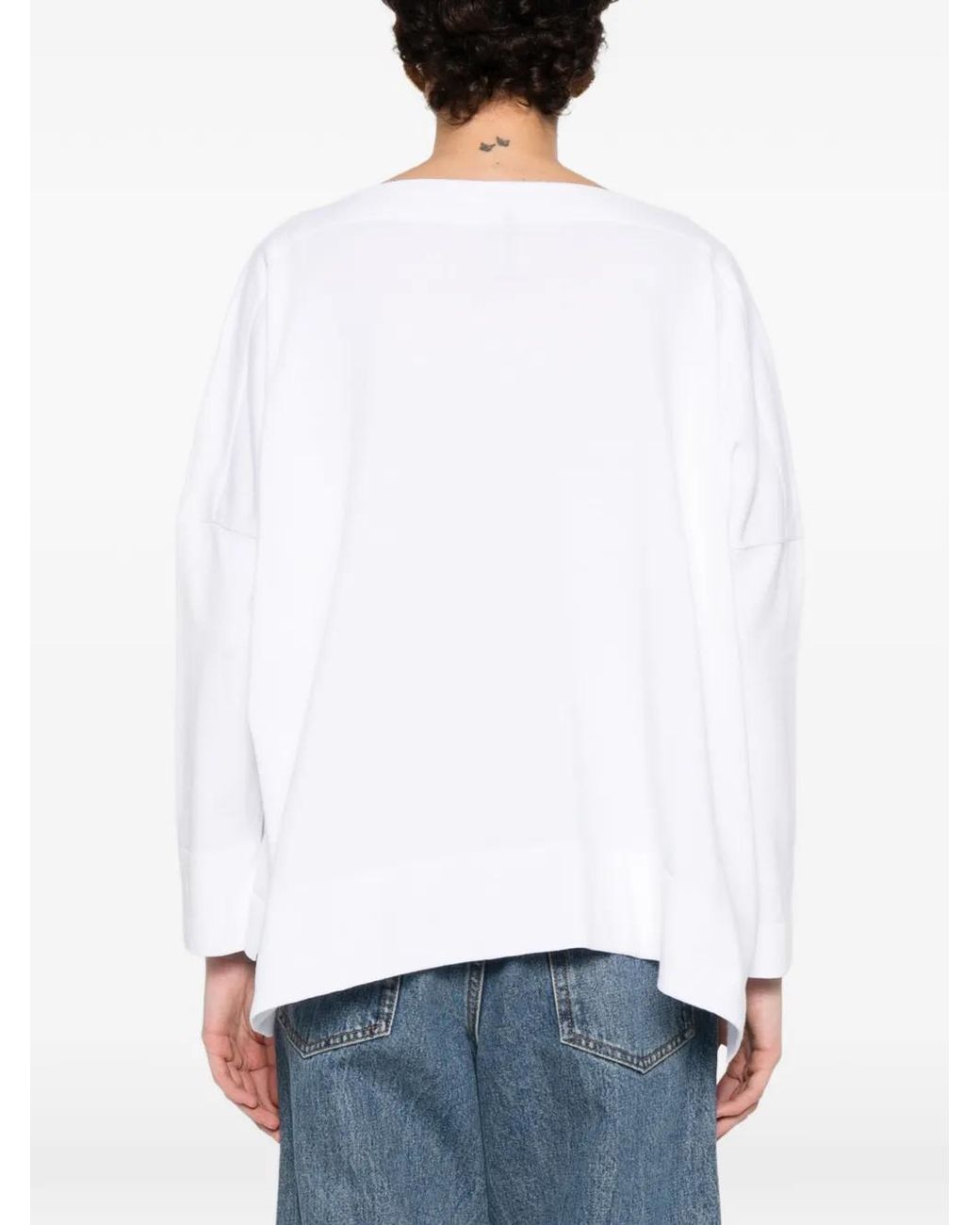 Daniela Gregis White Cotton Sweater