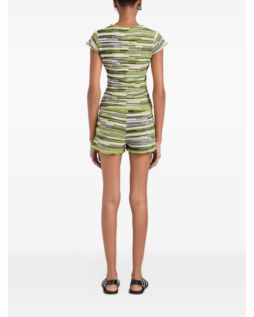 Proenza Schouler Green Veya Knit Tee