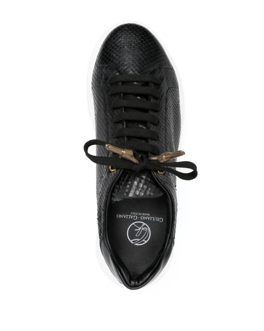 Baskets Python En Cuir Giuliano Galiano pour homme en coloris Black