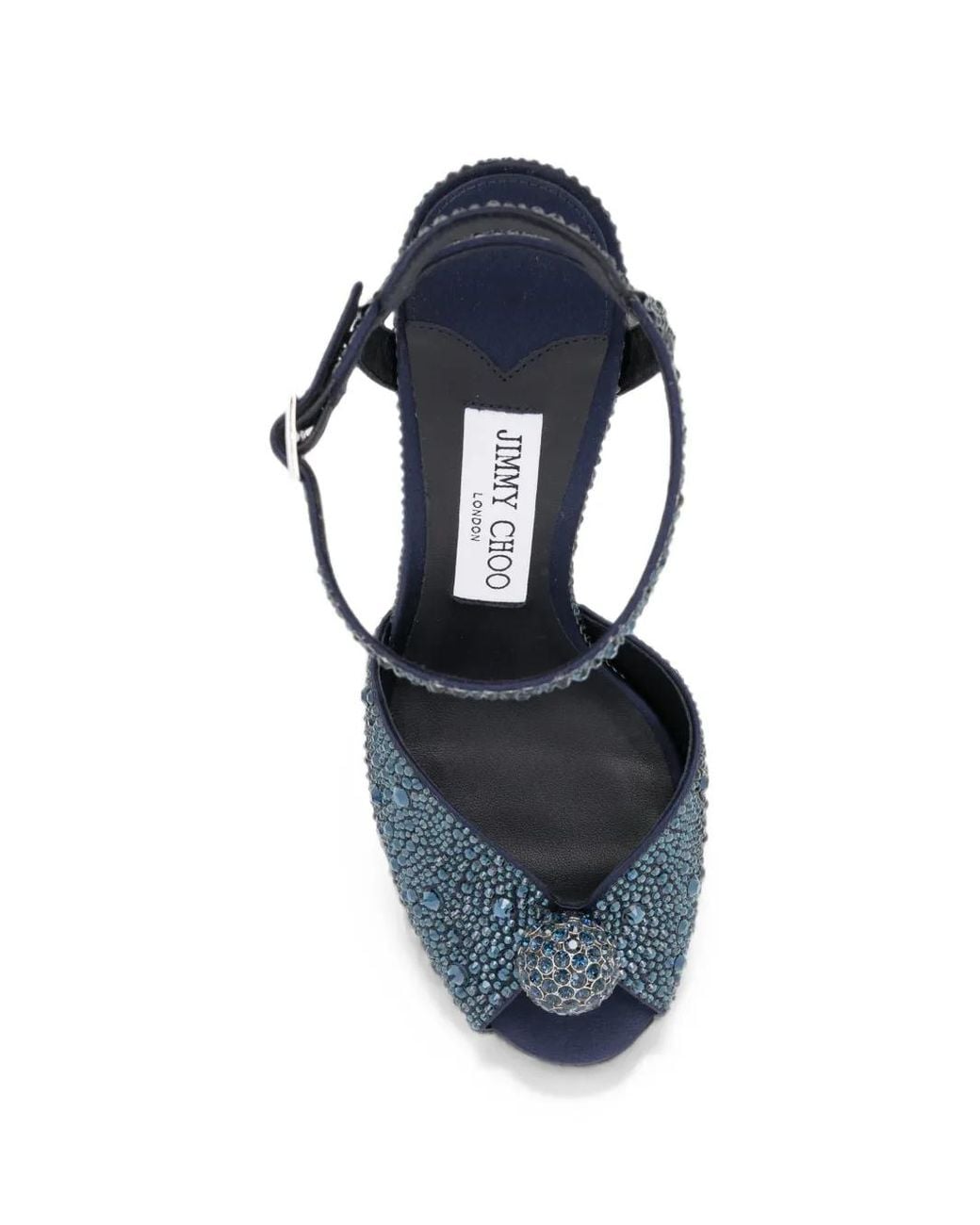 Jimmy Choo Blue 85Mm Sacora Sandals