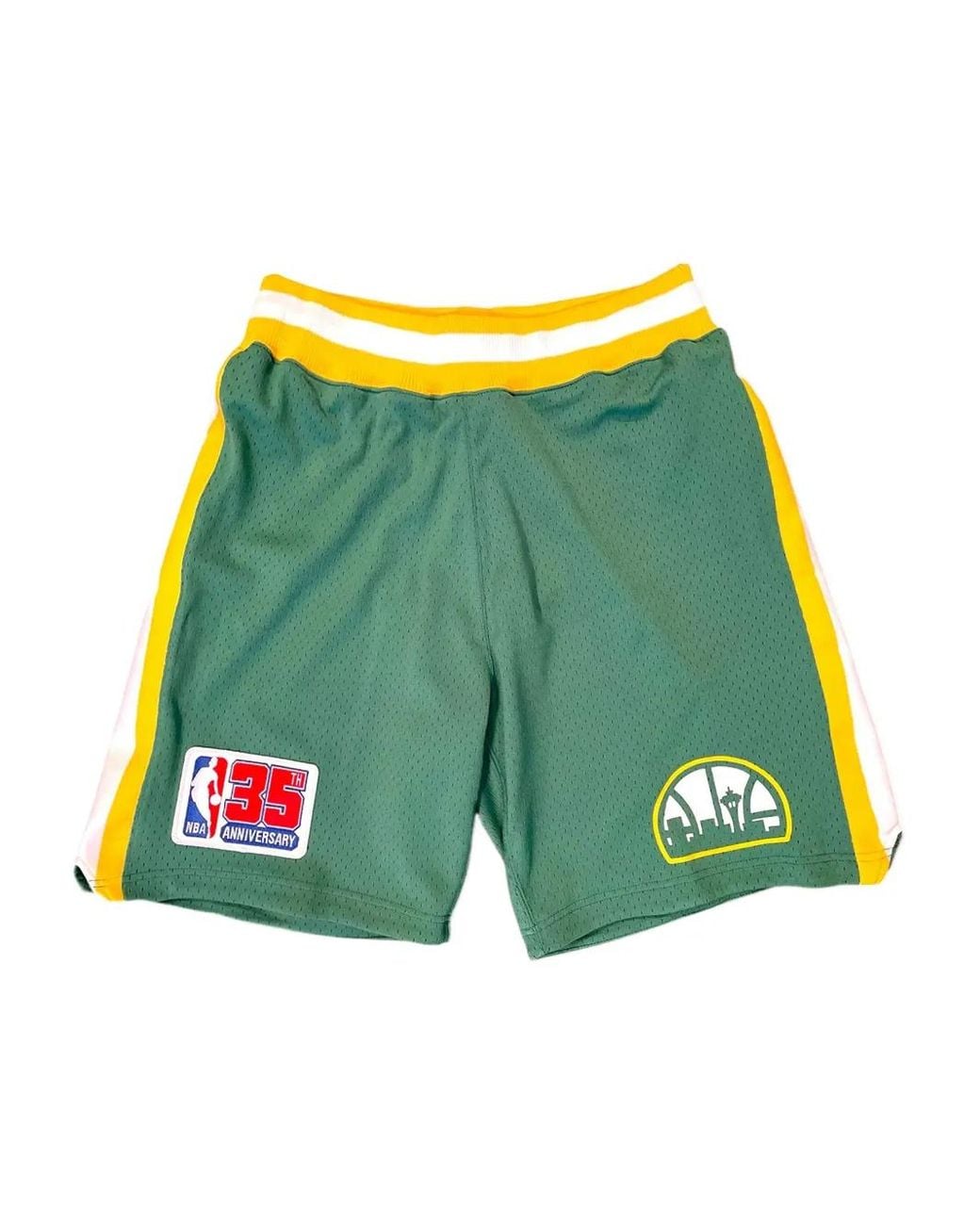 Mitchell & Ness Green Seattle Supersonics Hardwood Classics 1980/81 Swingman Shorts for men