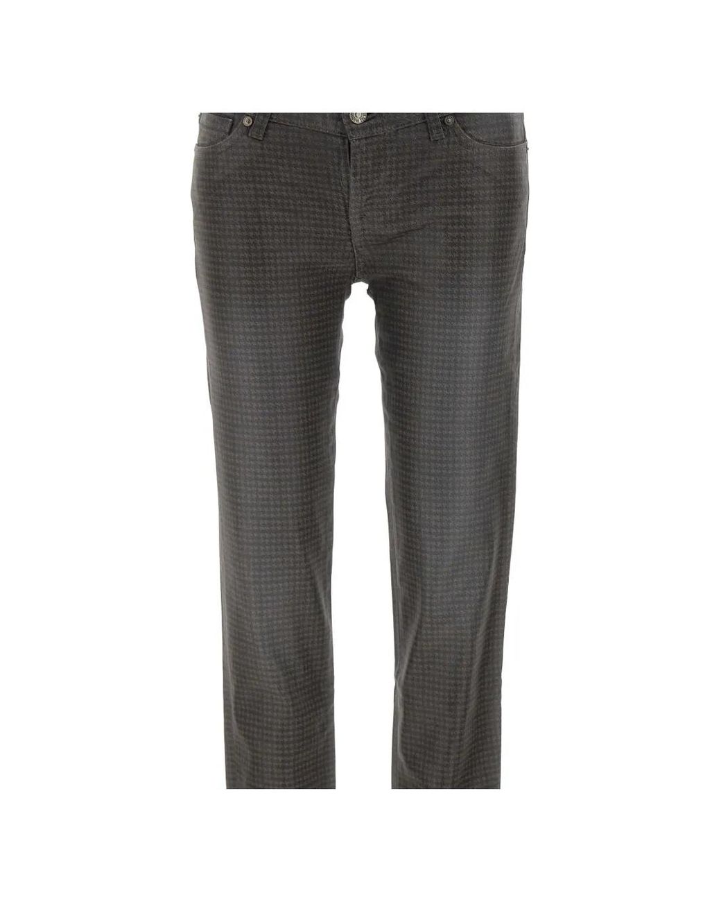 7 For All Mankind Gray Y2K Skinny Houndstooth Jeans