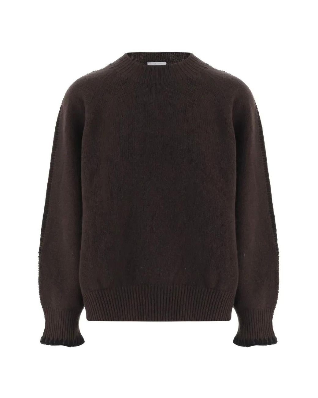 Oliver Lattughi Black Raglan-Sleeve Cashmere Sweater
