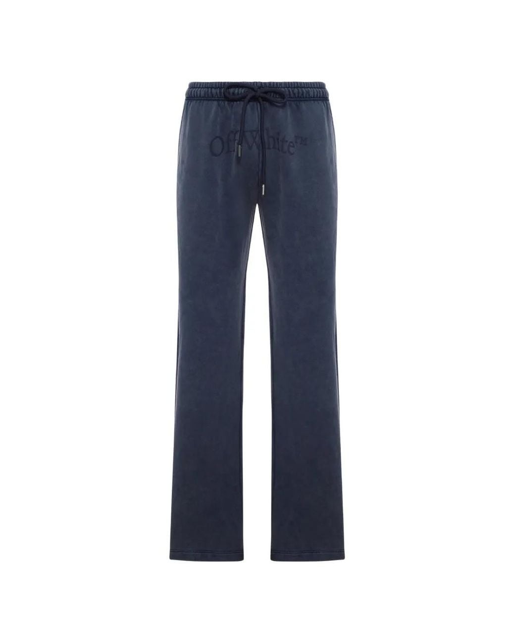 Off-White c/o Virgil Abloh Blue Logo Trousers for men