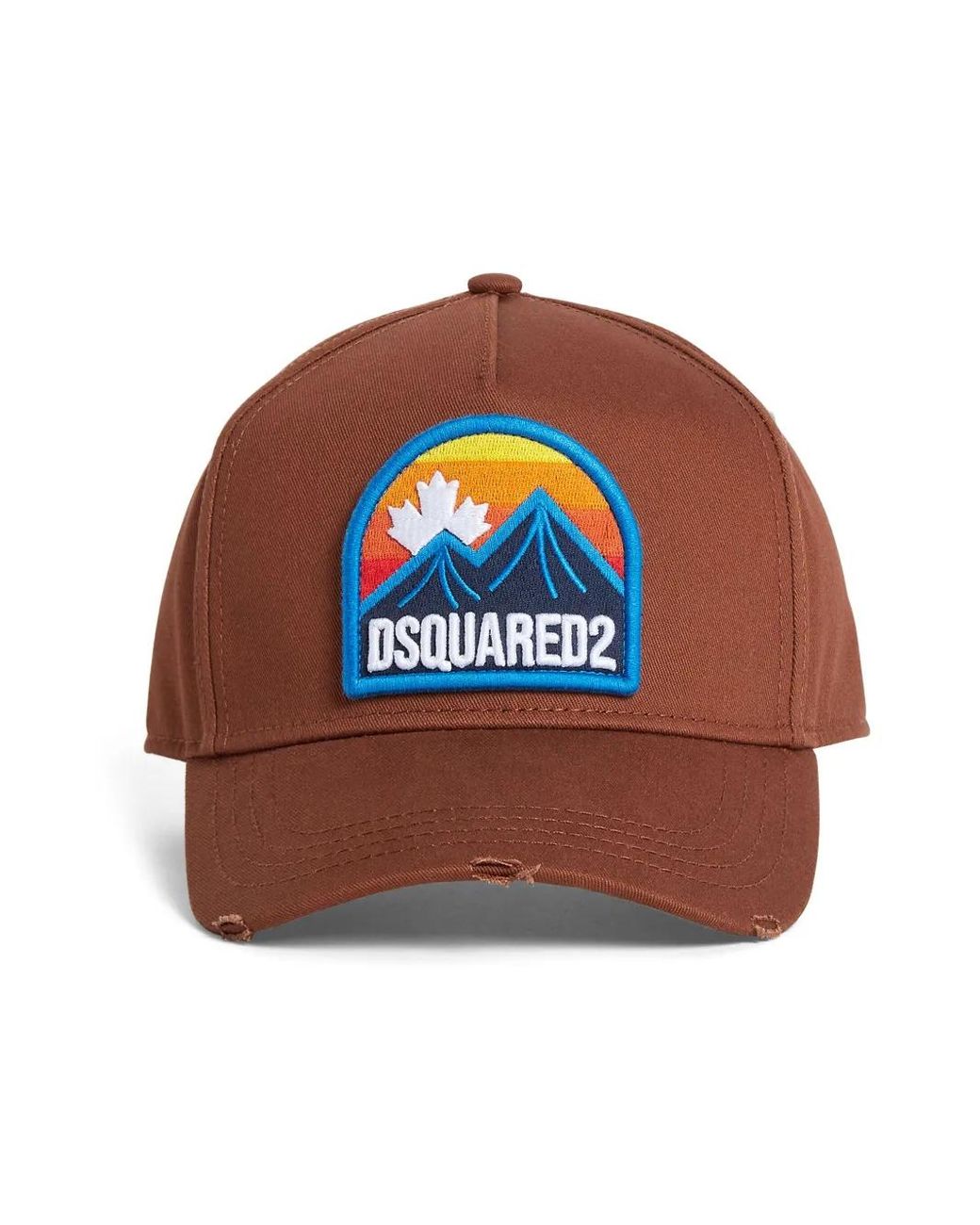 DSquared² Brown Canadian Patch Baseball Cap for men
