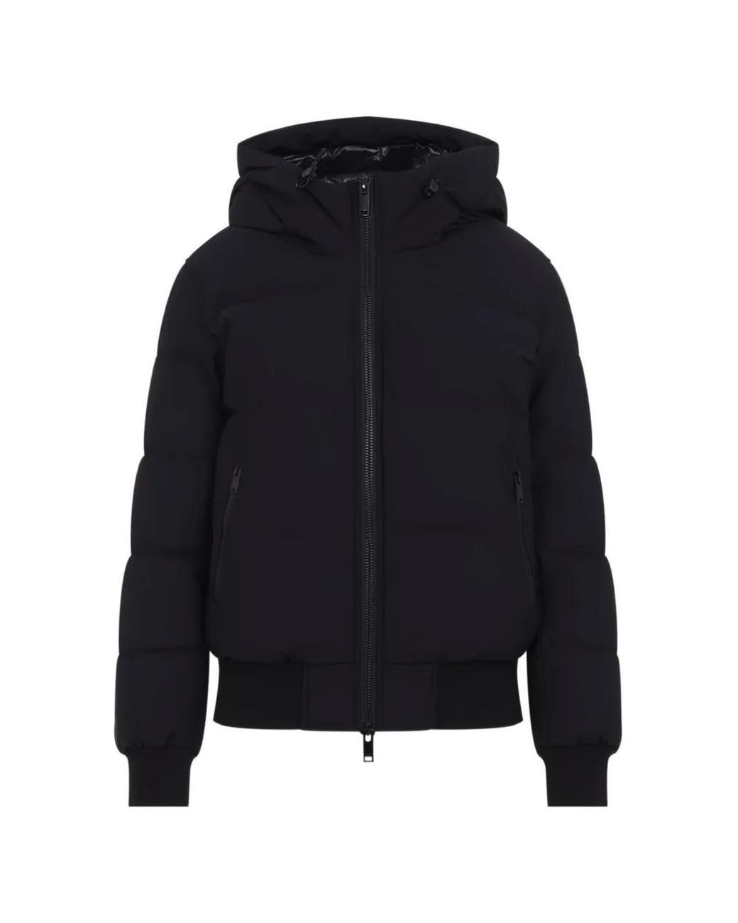 Moose Knuckles Blue Soho Quilted Hooded Jacket