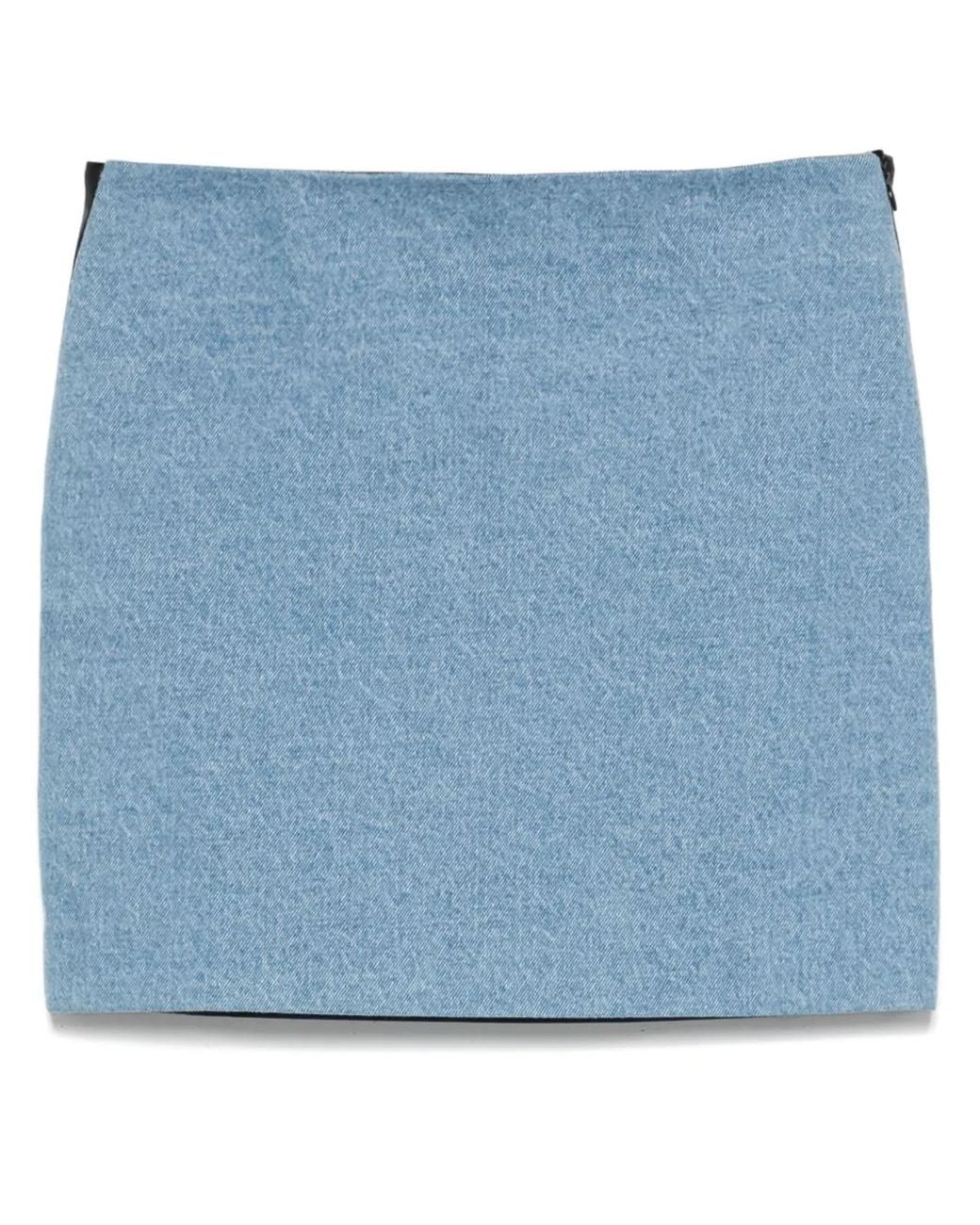 Nanushka Blue Denim Mini Skirt
