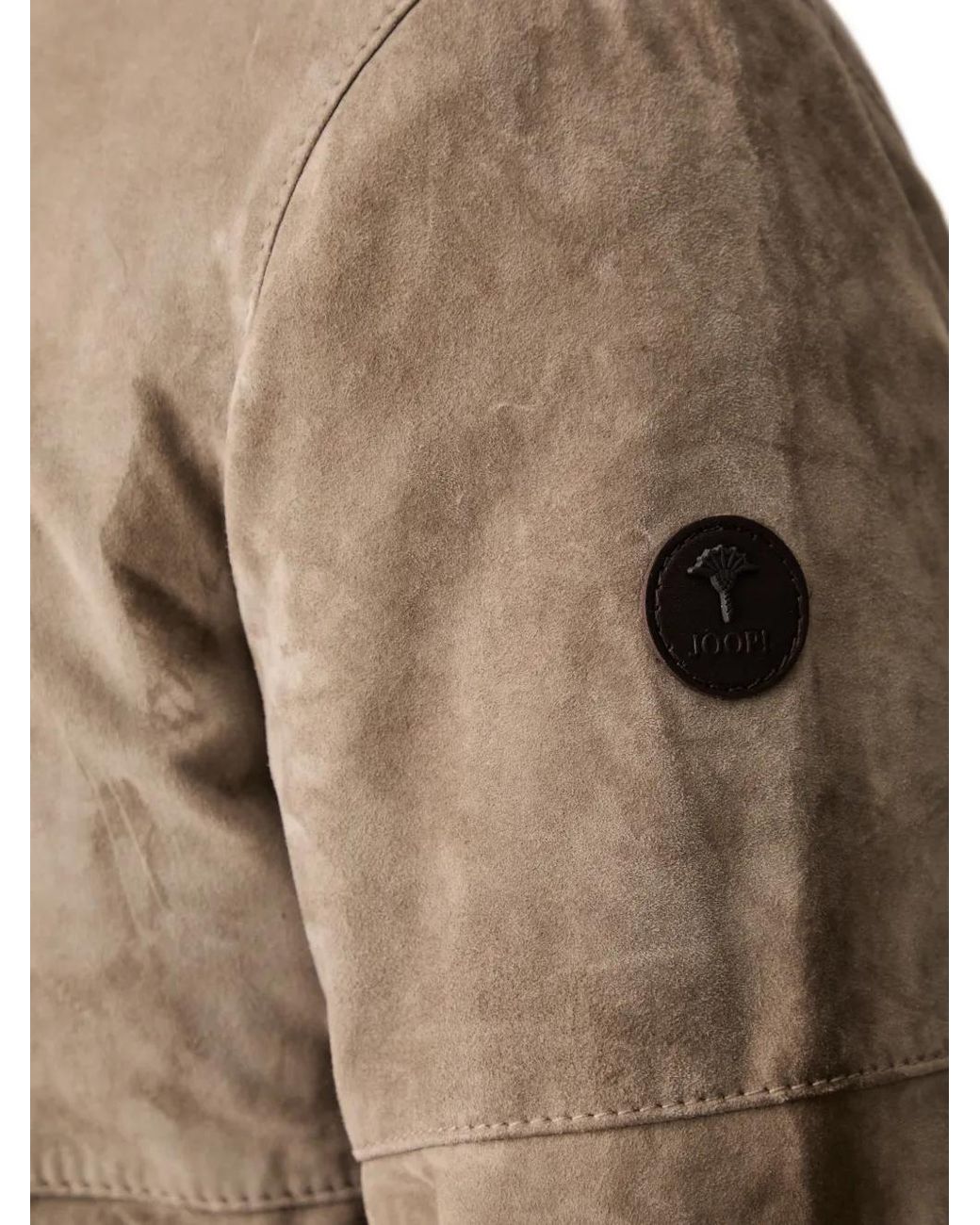 Joop! Brown Goat Suede Bomber Jacket for men