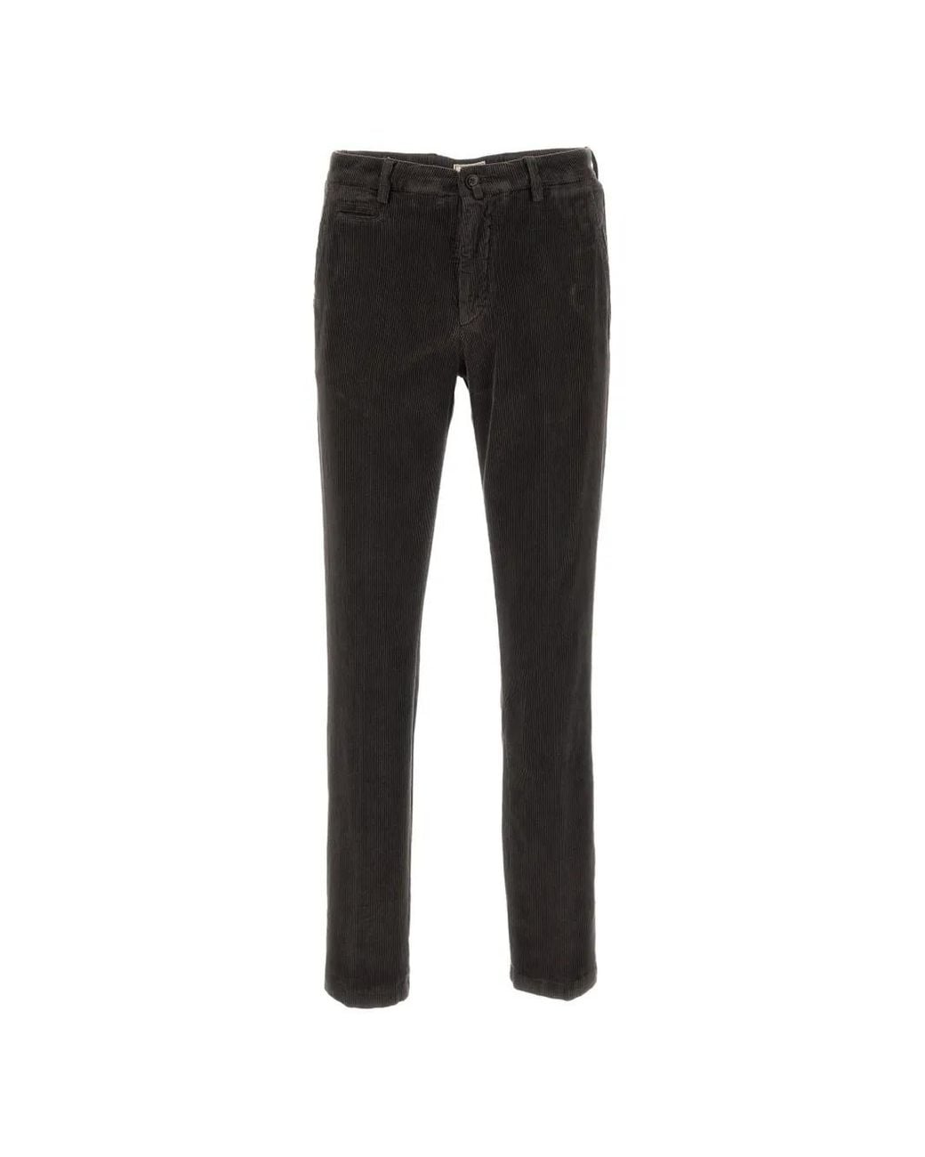 Briglia 1949 Black Corduroy Trousers for men
