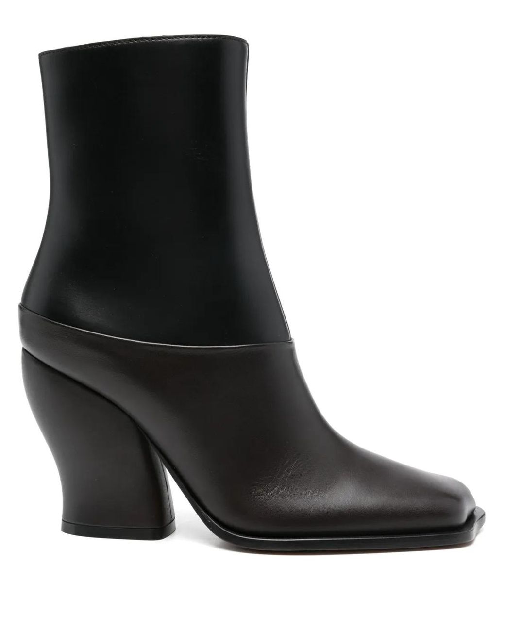 Loewe Black Two-Colour Wave Ankle Boots