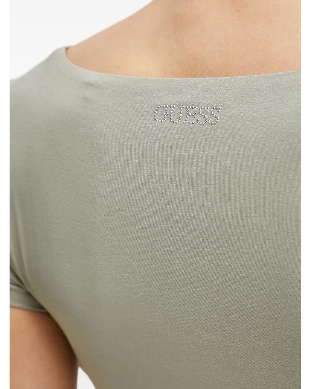 Guess Gray Charlotte Twisted T-Shirt