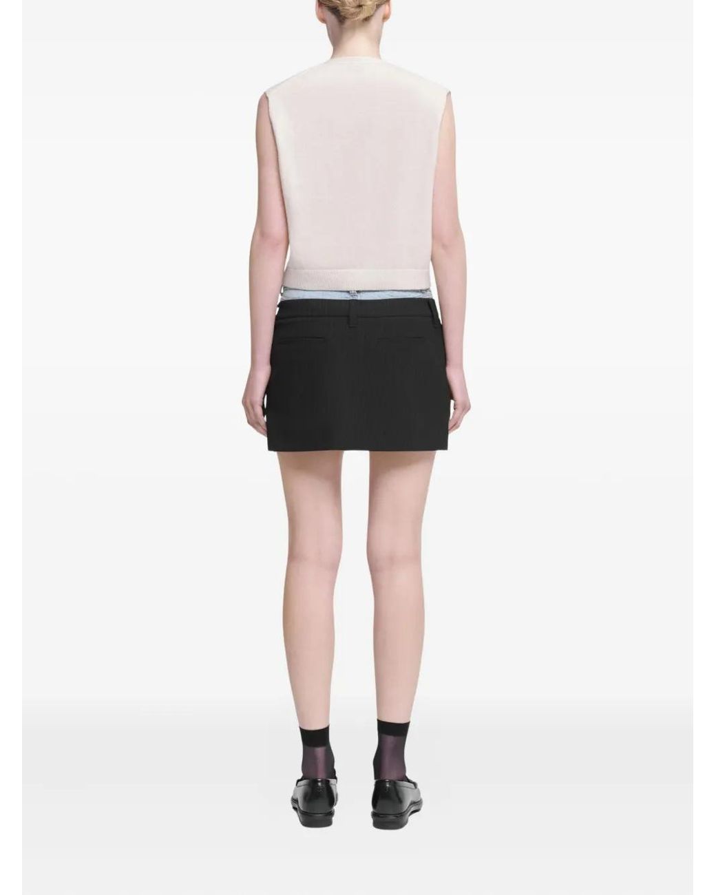 Jonathan Simkhai White Button-Front Cashmere Vest