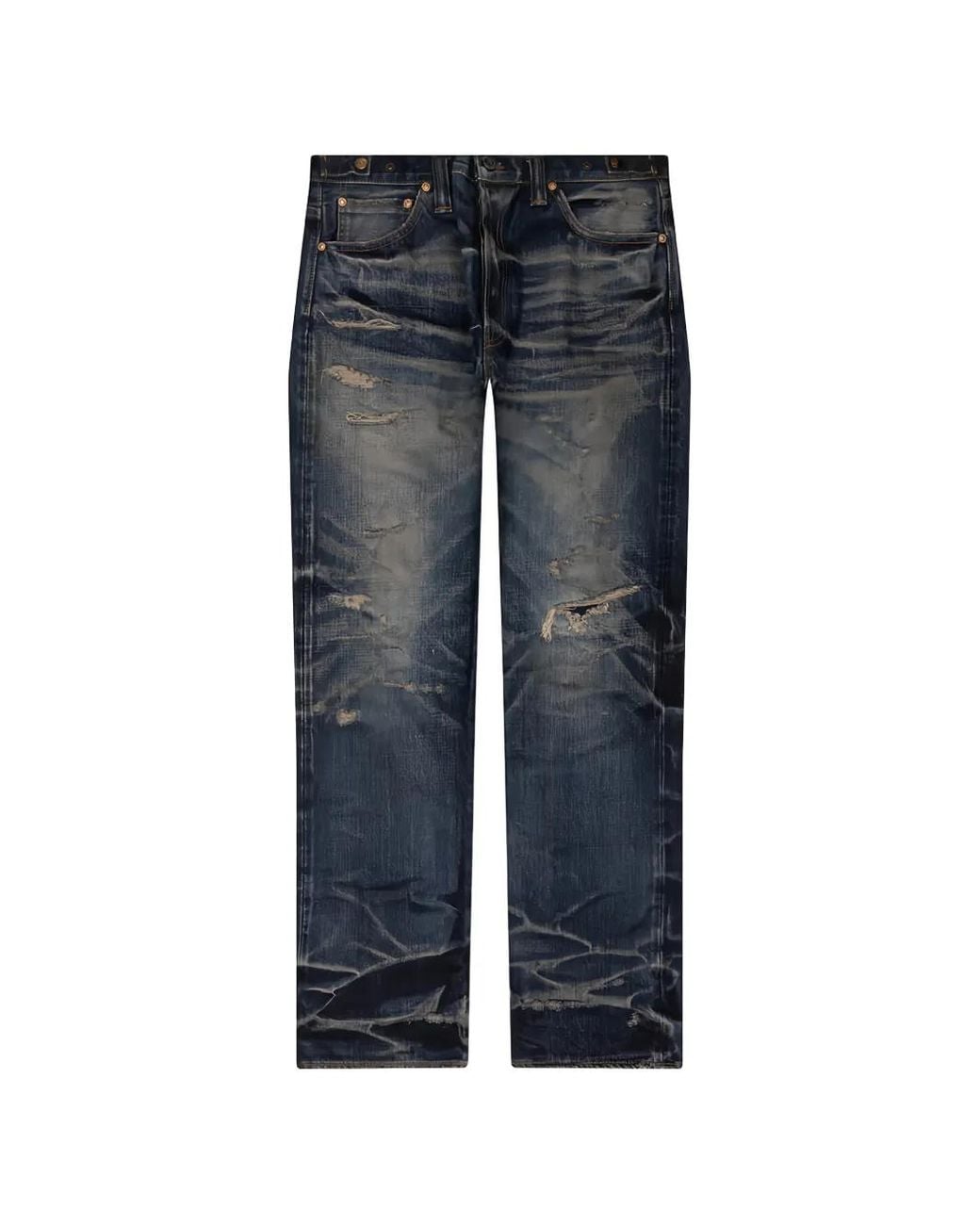 Mastercraft Union Straight Jeans in het Blue voor heren
